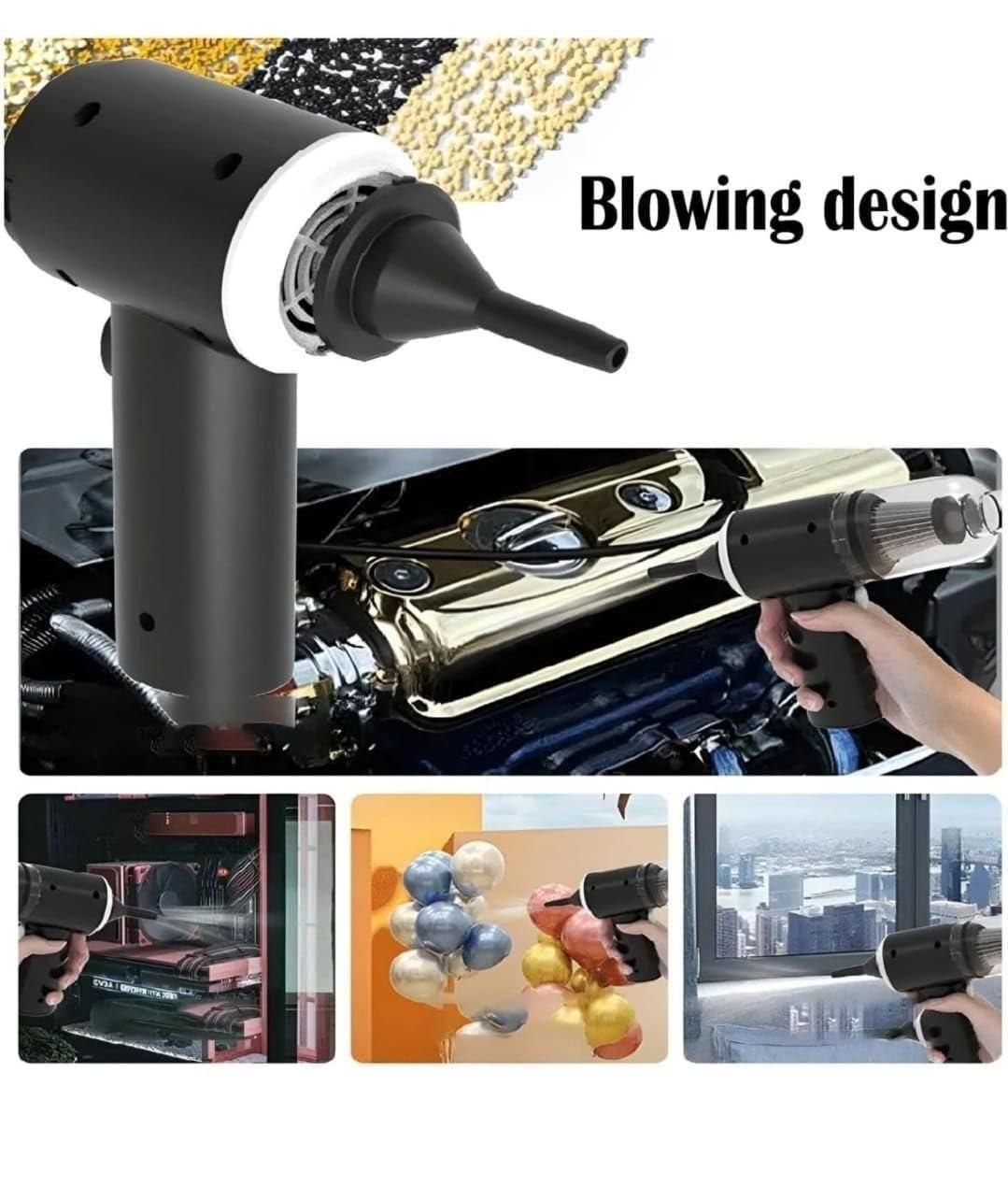 Wireless Car Vacuum & Air Blower (High Power Portable Cleaner)