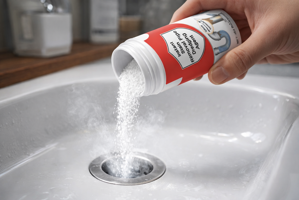 Zoomshiper™ Turbo Drain Cleaner Powder – Powerful Pipe & Sink Block Remover