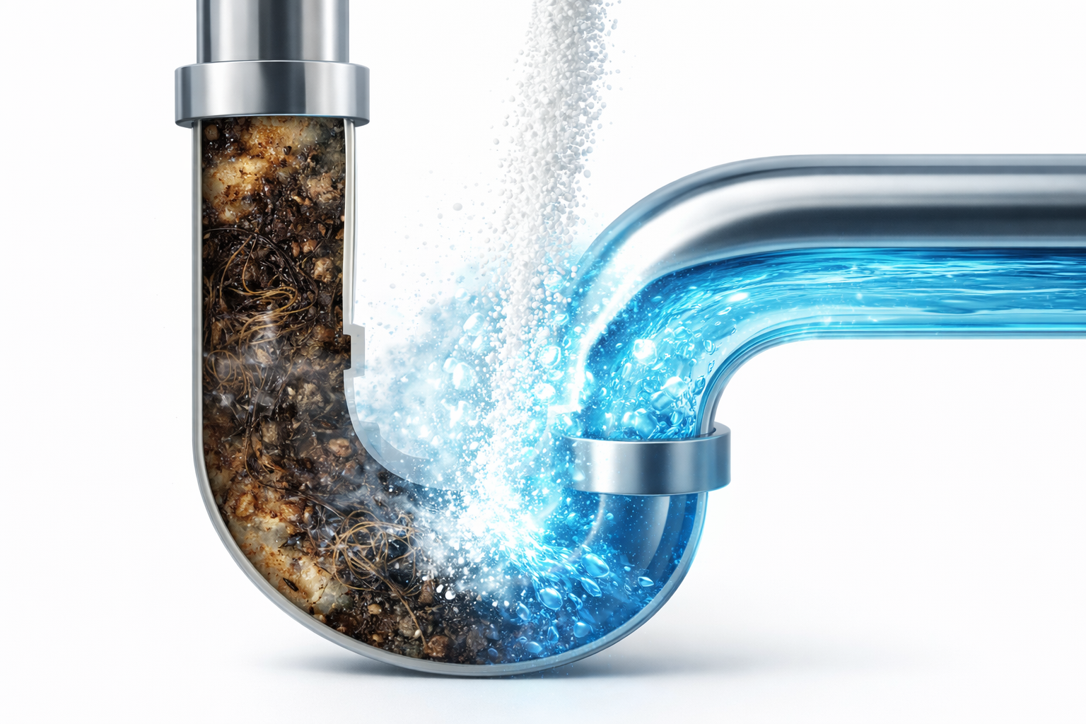 Zoomshiper™ Turbo Drain Cleaner Powder – Powerful Pipe & Sink Block Remover