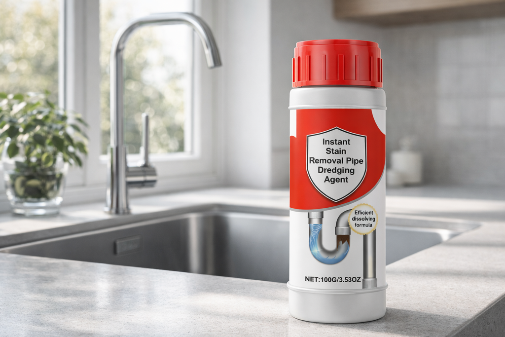 Zoomshiper™ Turbo Drain Cleaner Powder – Powerful Pipe & Sink Block Remover