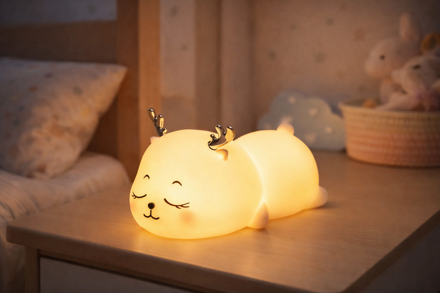 Soft Silicone Touch Lamp with Rechargeable Battery