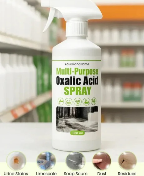 Multi-Purpose Oxalic Acid Stain Removal Spray (200ML ) | Rust, Hard Water & Mineral Stain Cleaner | Bathroom, Tile & Sink Cleaner Buy 1 Get 1 Free