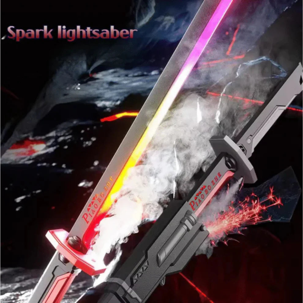 Lightsaber Sword – LED Light Blade with Real Sparks & Smoke Effect