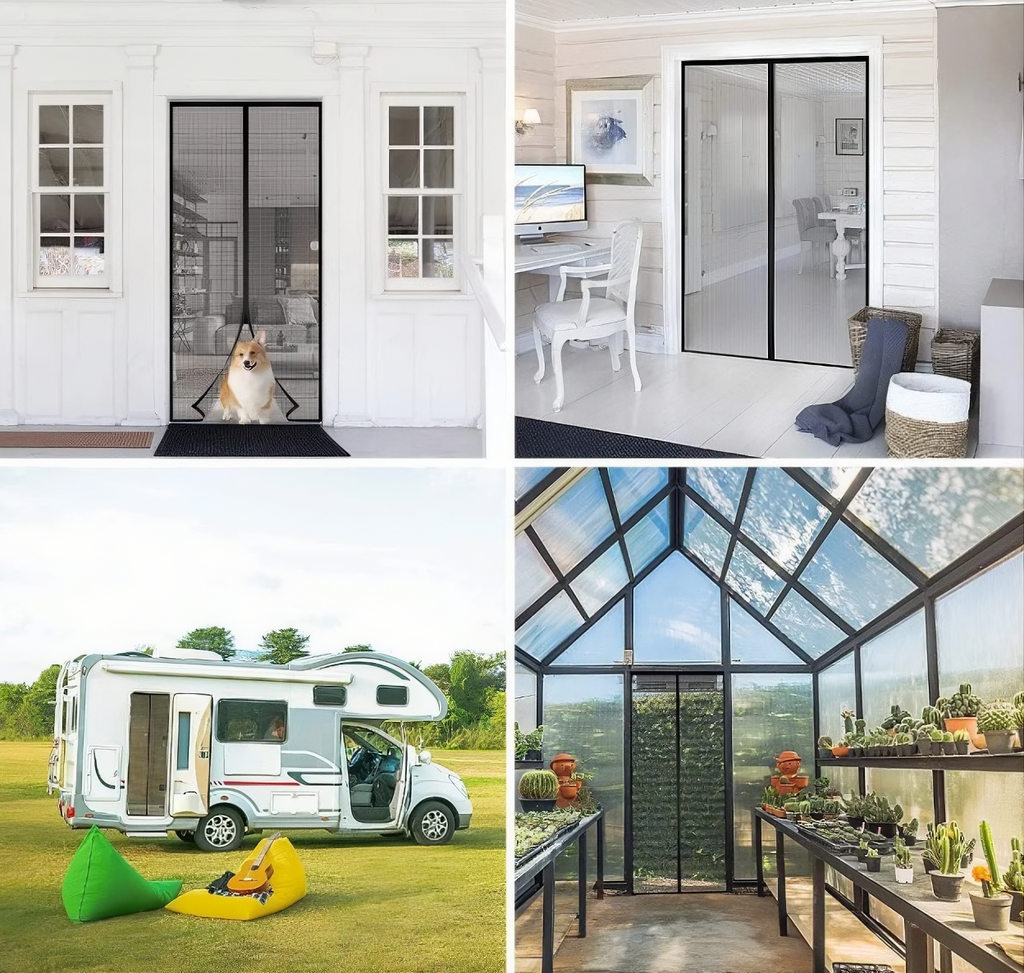 Zoomshiper™ Magnetic Mosquito Net Door – Hands-Free Auto Closing Mesh Curtain